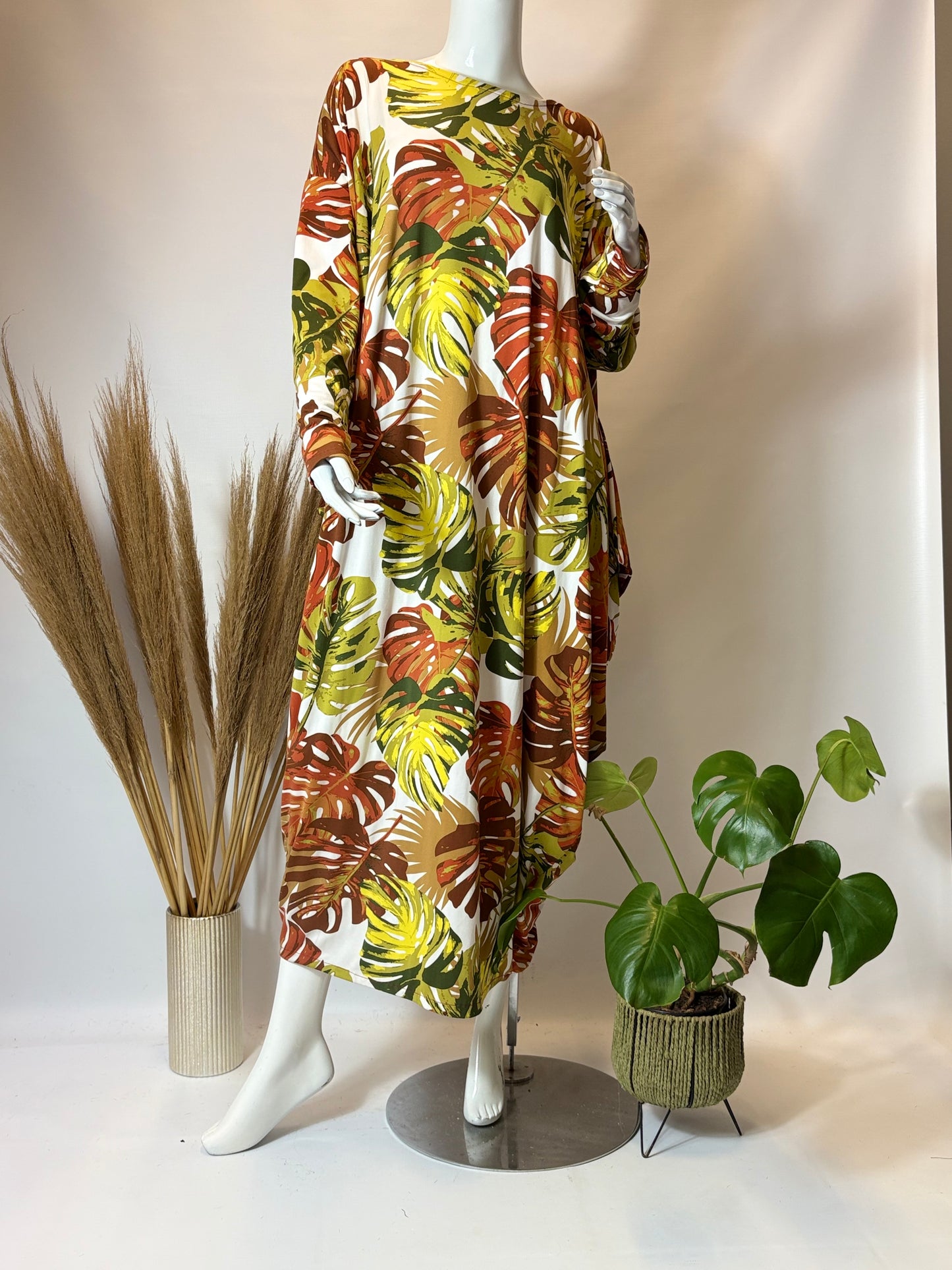 Autumn Leaves Winter Slouch Kaftan