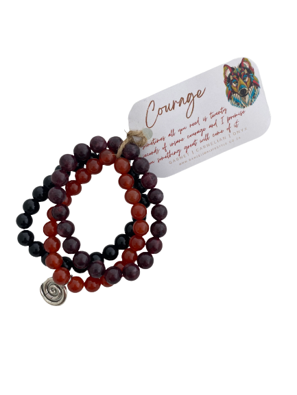 COURAGE Intention Crystal Stack Bracelet - Dandelion Lifestyle