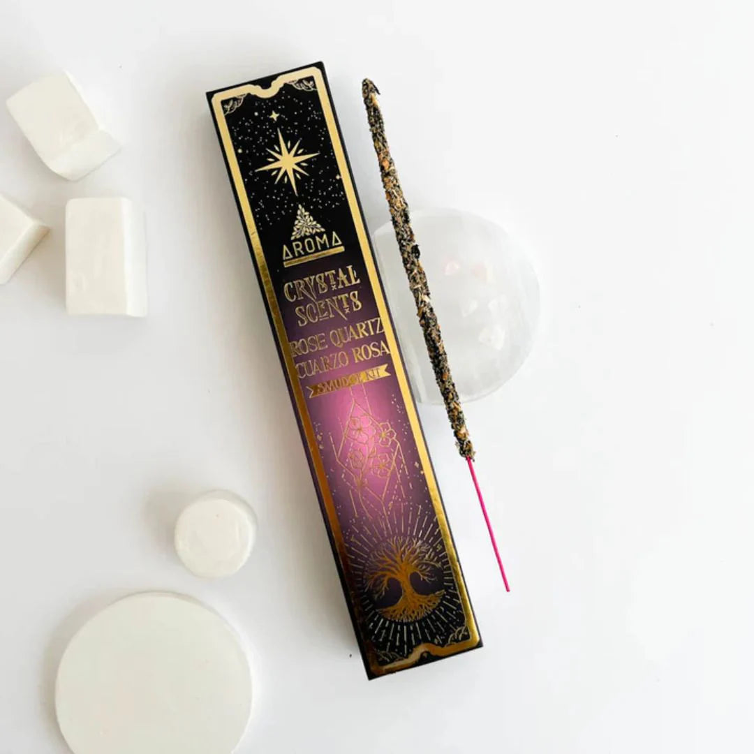 Rose Quartz Aroma Crystal Scents Incense - 20g - Dandelion Lifestyle