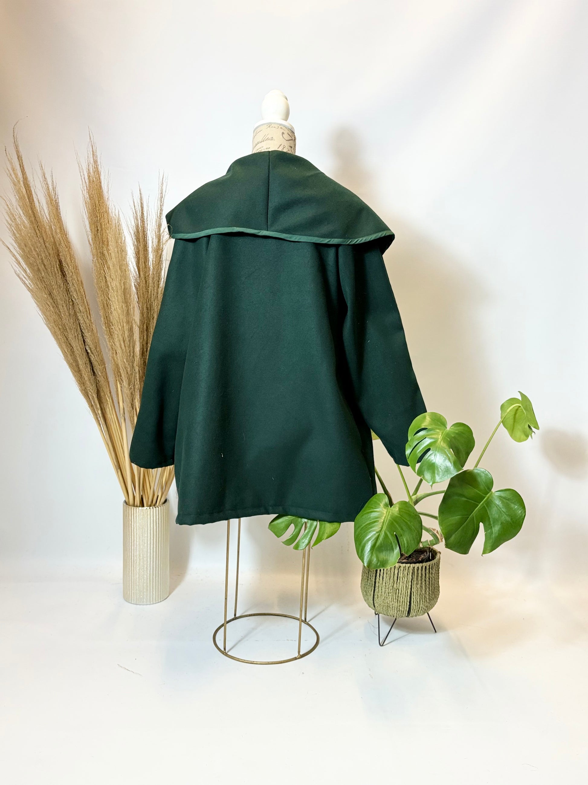 Green Melton Jacket - Dandelion Lifestyle