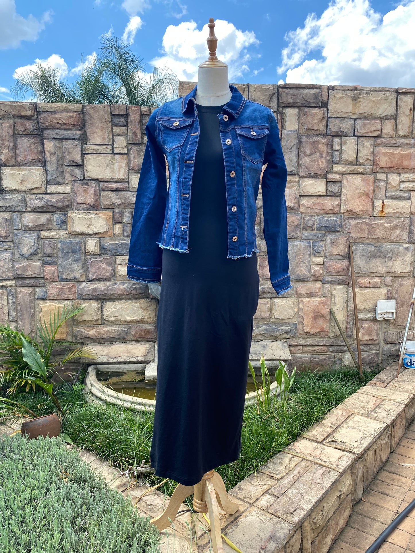Rose Gold Heart & Soul on Distressed Denim Jacket - Dandelion Lifestyle