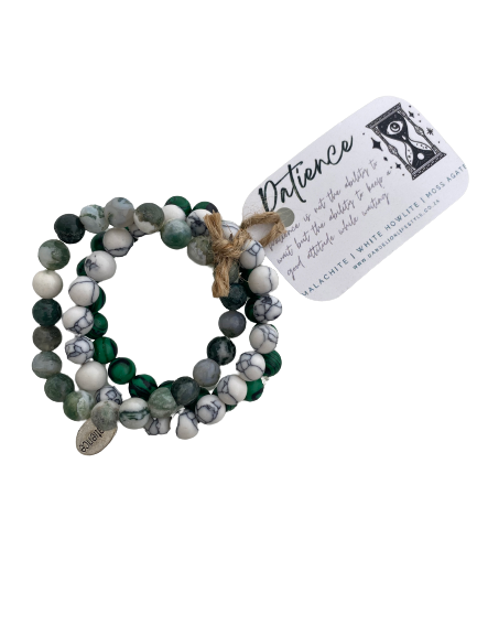 PATIENCE Intention Crystal Stack Bracelet - Dandelion Lifestyle