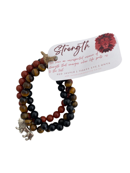STRENGTH Intention Crystal Stack Bracelet - Dandelion Lifestyle