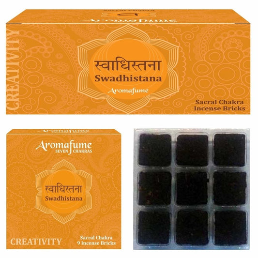 SWADHISTANA - SACRAL CHAKRA - EXOTIC INCENSE BRICKS - Dandelion Lifestyle